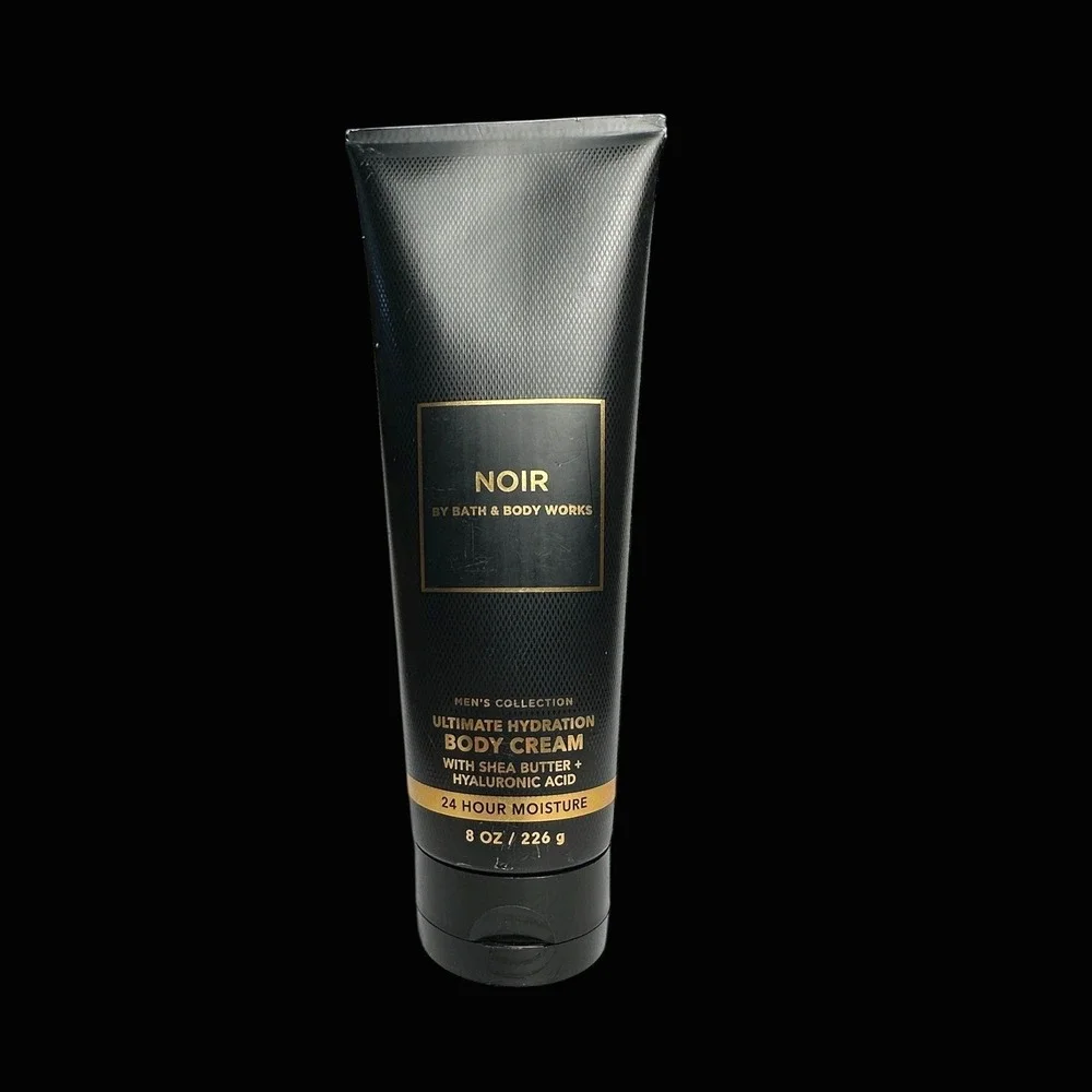 Bath & Body Works Mens Noir Ultimate Hydration‎ Body Cream 8oz Hyaluronic Acid